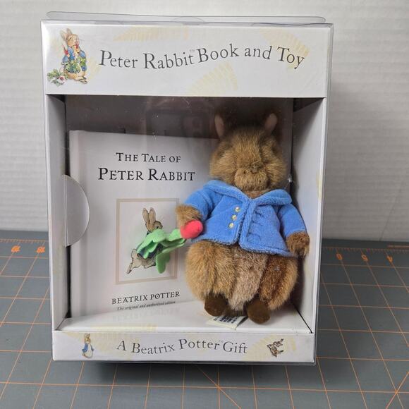 Sealed Peter Rabbit Gift Set Book Toy Stuffed Animal Plush Beatrix Potter 2006 - Picture 1 of 8